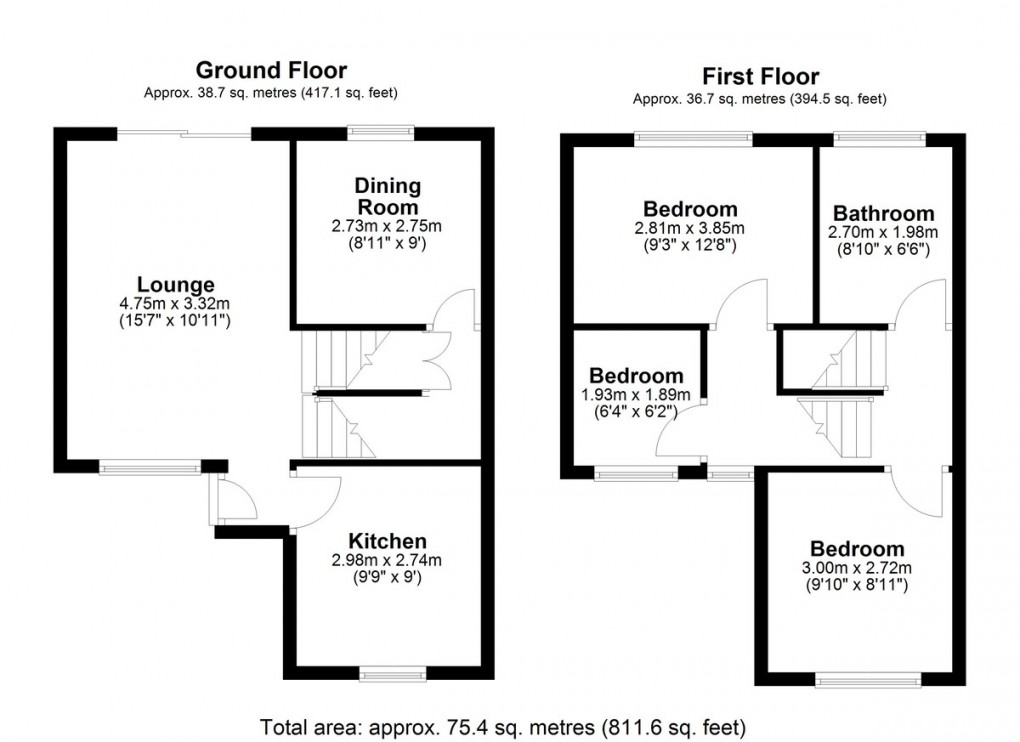 Floorplan for St Marys Mews, Honley, HOLMFIRTH, West Yorkshire