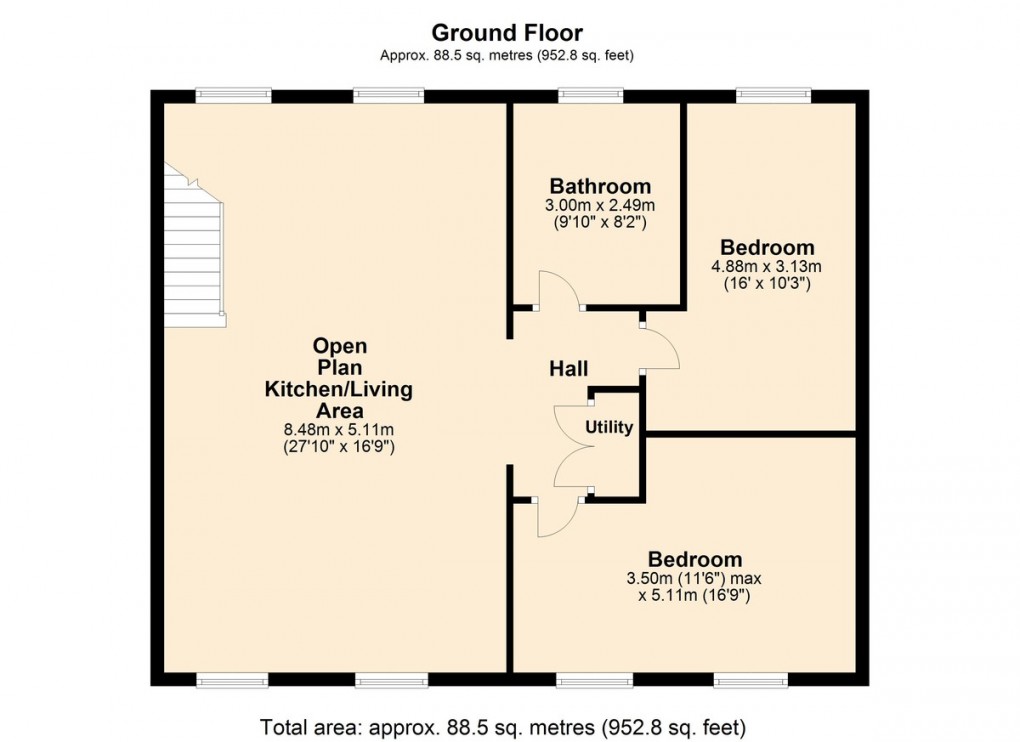 Floorplan for Wakefield Road, Huddersfield