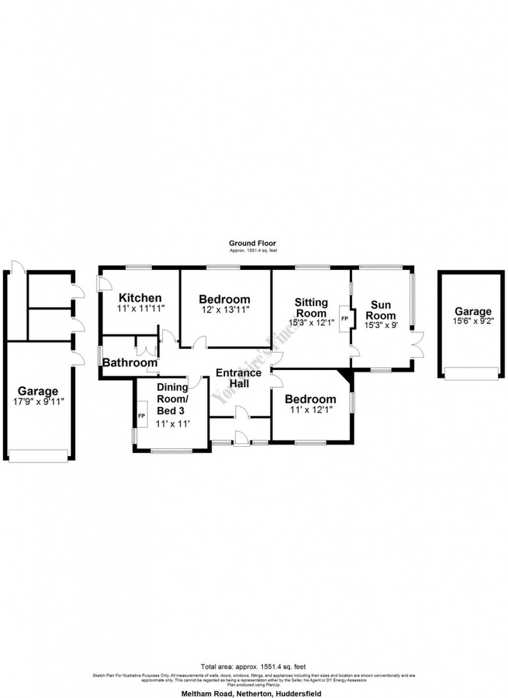 Floorplan for Meltham Road, Netherton, Huddersfield