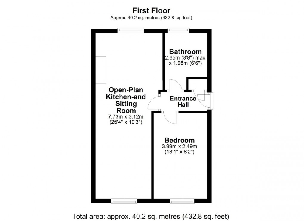 Floorplan for Cuttlehurst, Scissett, Huddersfield