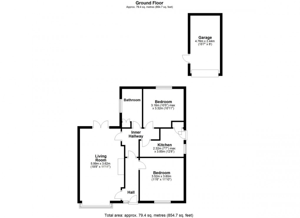 Floorplan for Leafield Avenue, Huddersfield