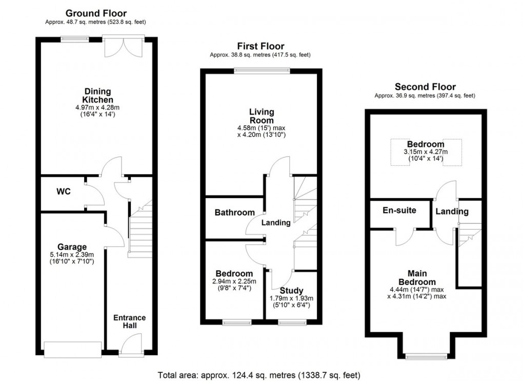 Floorplan for Towngate Fold, Meltham