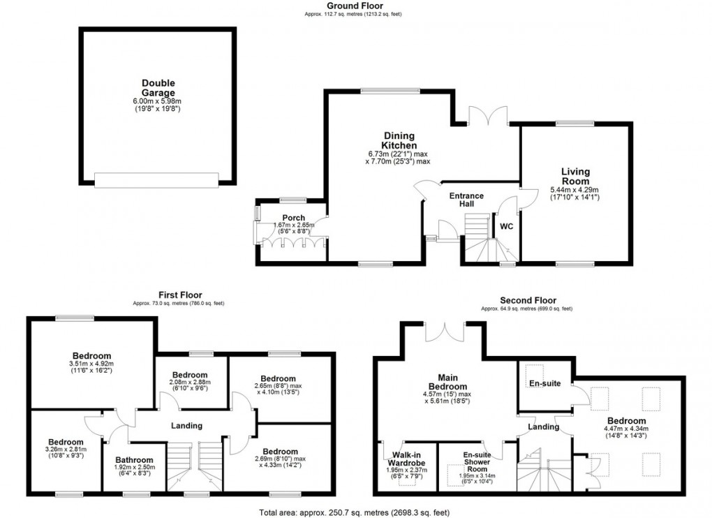 Floorplan for Long Croft View, Batley
