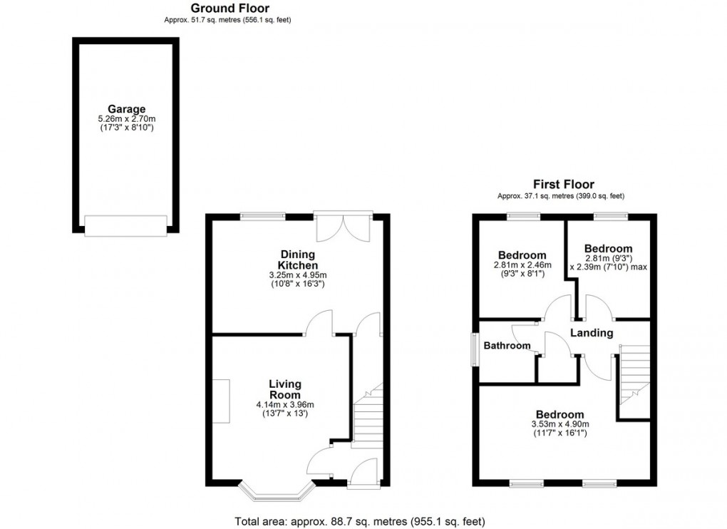 Floorplan for Banks Road, Linthwaite, Huddersfield