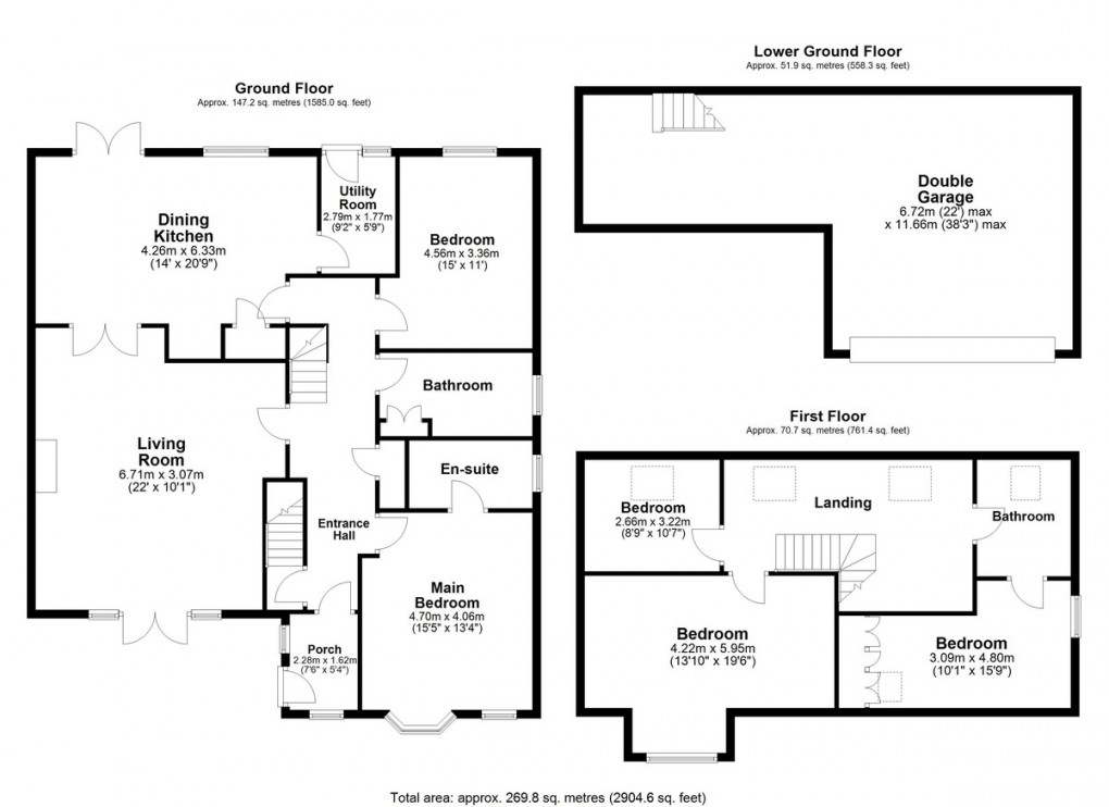 Floorplan for Low Road, Thornhill Edge