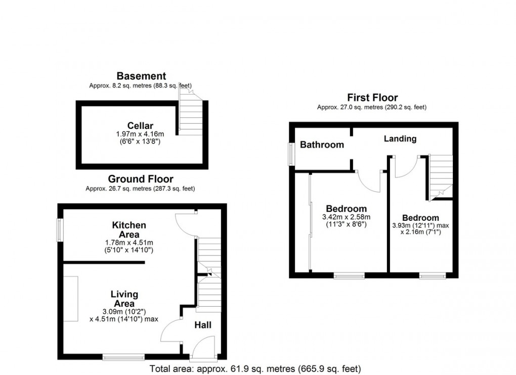 Floorplan for Hanson Lane, Huddersfield