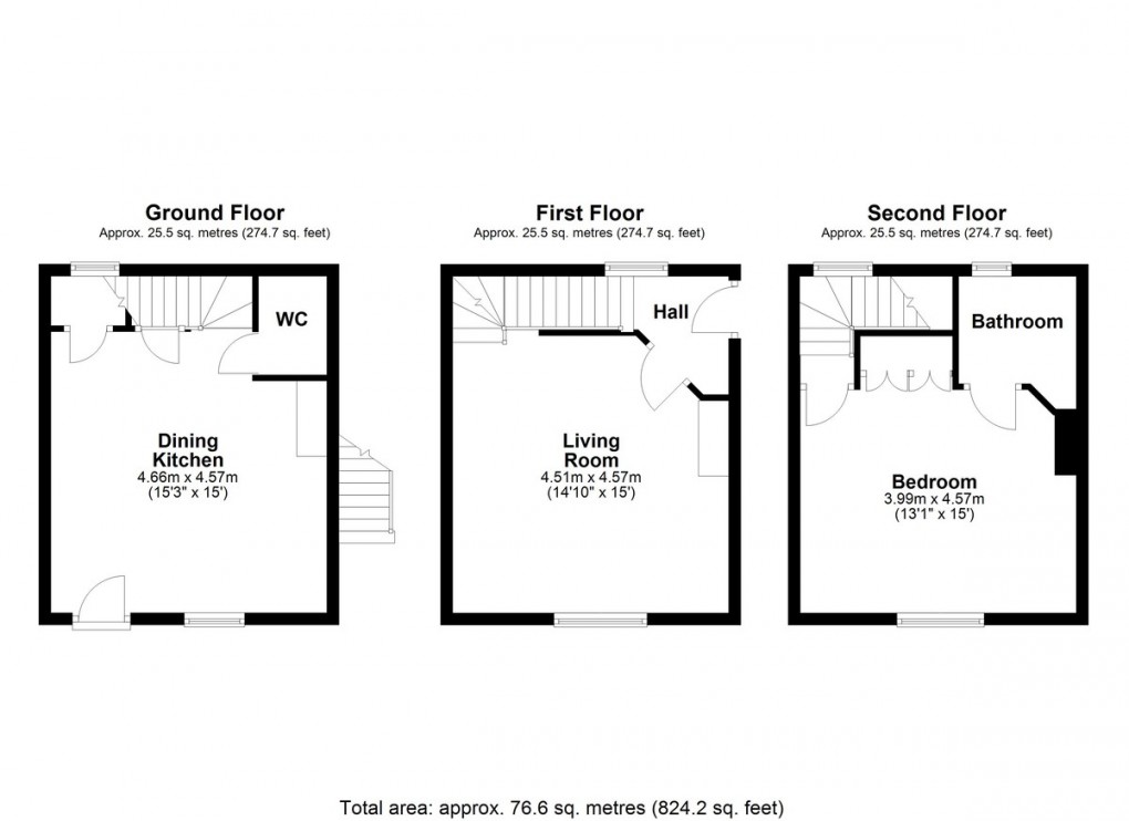 Floorplan for Kennelman's Cottage