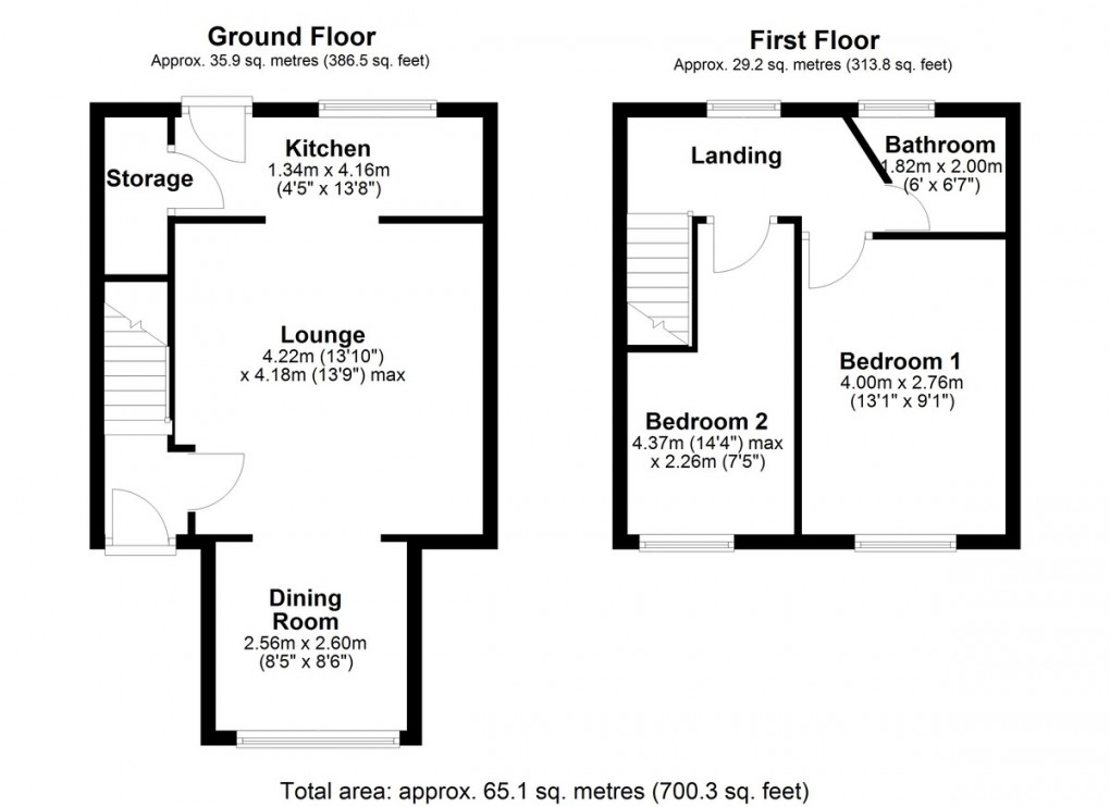 Floorplan for Almondbury Bank, Huddersfield