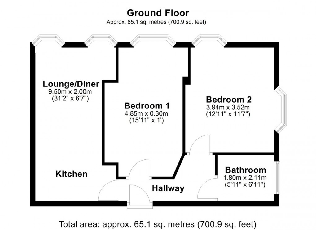 Floorplan for Fearnley Mill Drive, Huddersfield