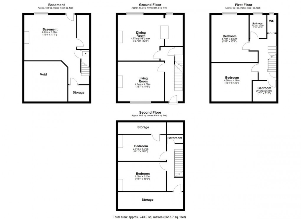 Floorplan for Springdale Avenue, Huddersfield