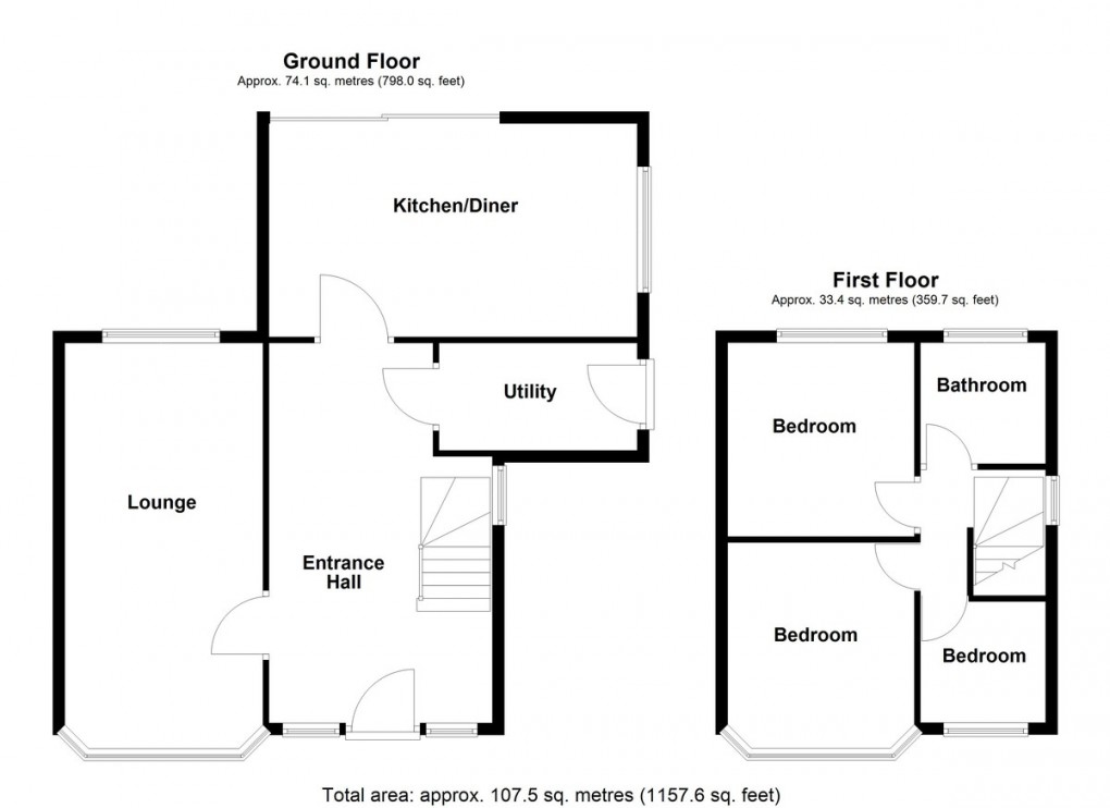 Floorplan for Moor View, Mirfield
