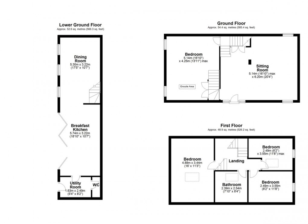 Floorplan for Marsh Lane, Blackshaw Head, Hebden Bridge